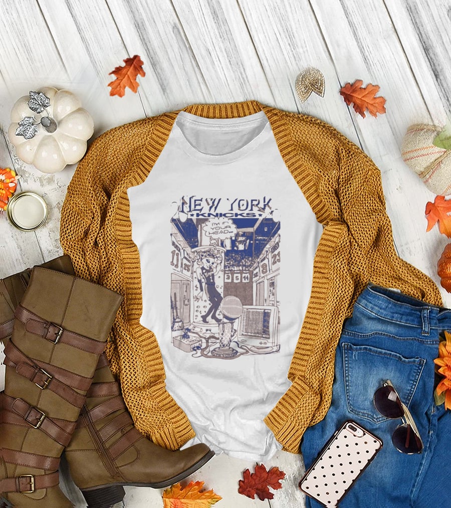 New York Knicks I'm In You Head Alien Basketball T-Shirt