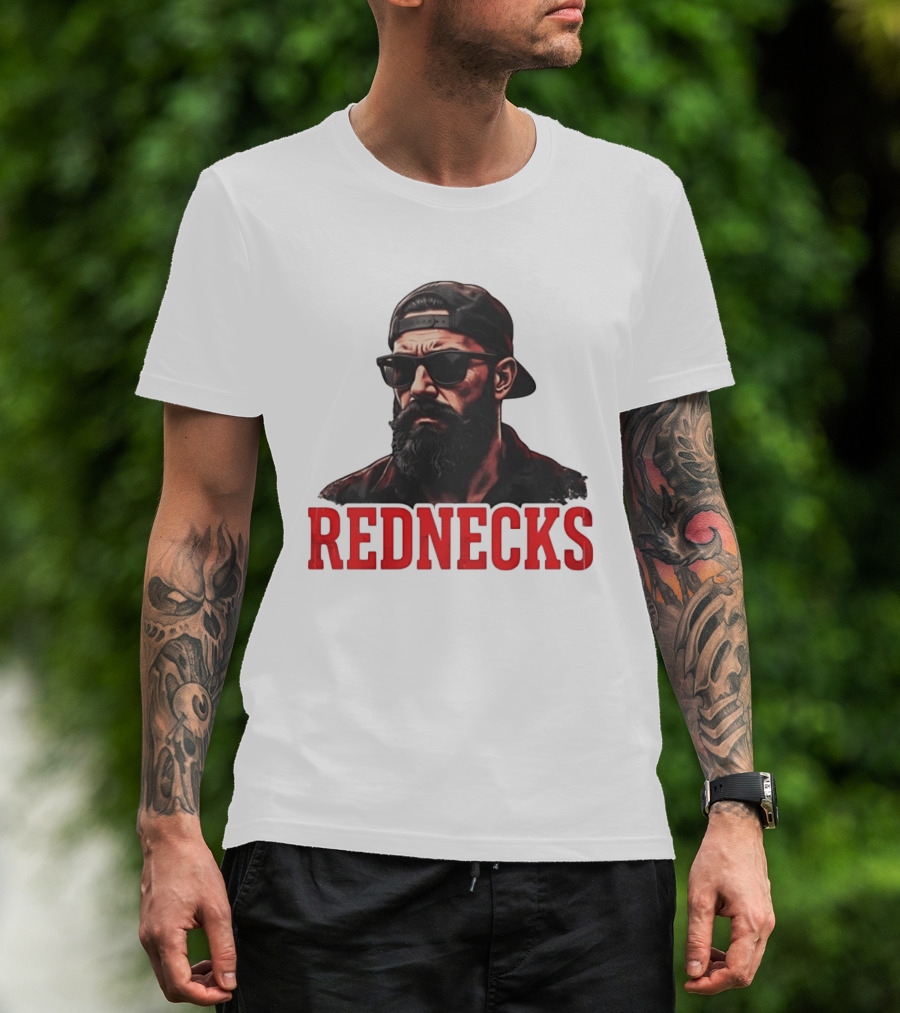 Rednecks Bearded Man Sunglasses Country Life T-Shirt