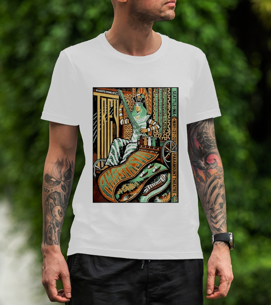 Trey Anastasio Acoustic Evening Seattle WA May 27 2026 Paramount Theatre T-Shirt