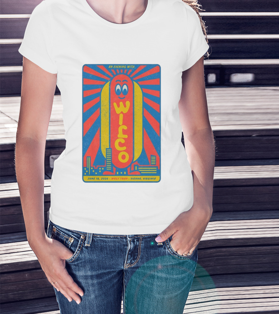 An Evening With Wilco June 18 2026 Wolf Trap Vienna Virginia T-Shirt