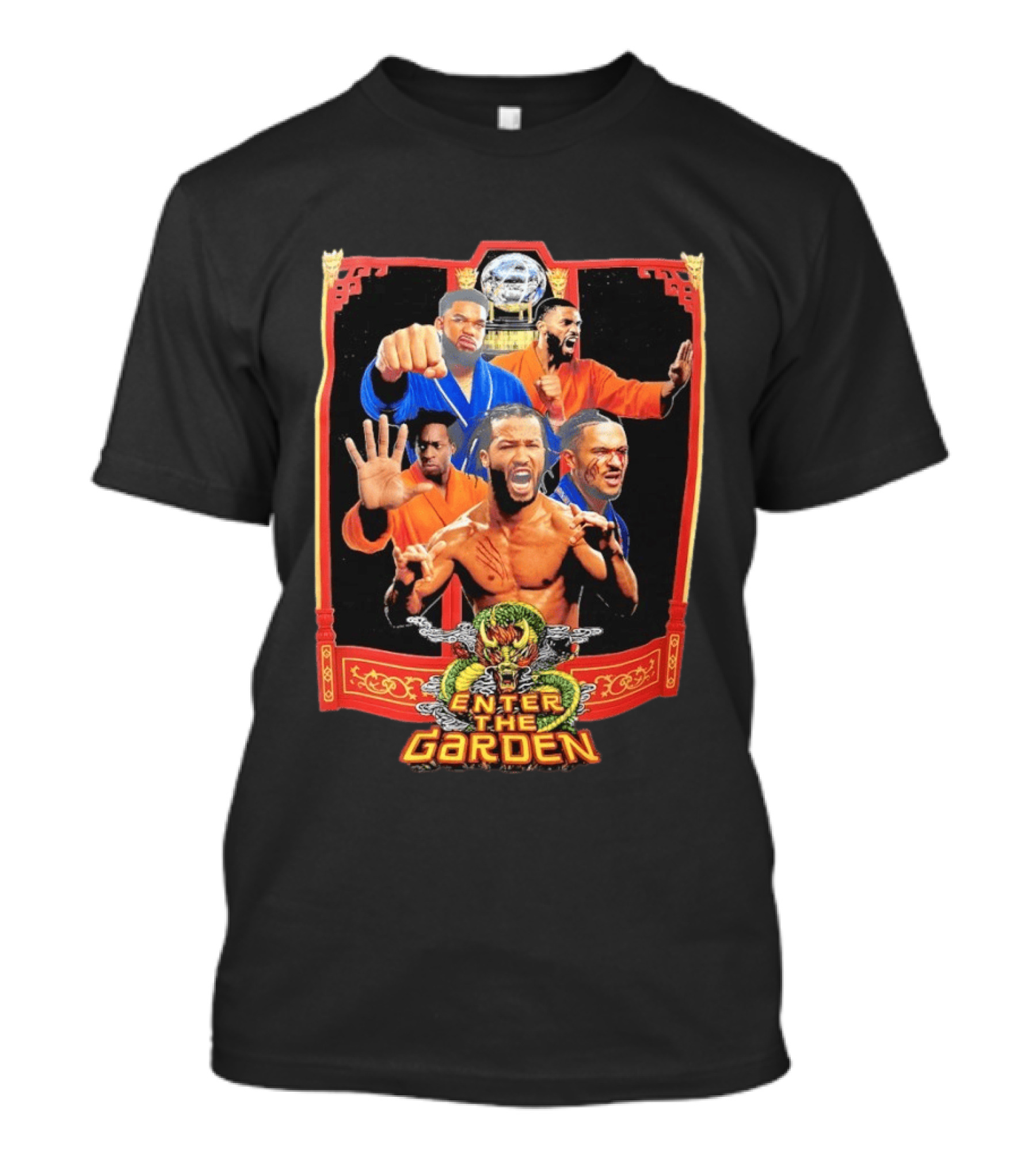 Jalen Brunson Karl Anthony Towns Mikal Bridges Josh Hart Enter The Garden Knicks Basketball T-Shirt