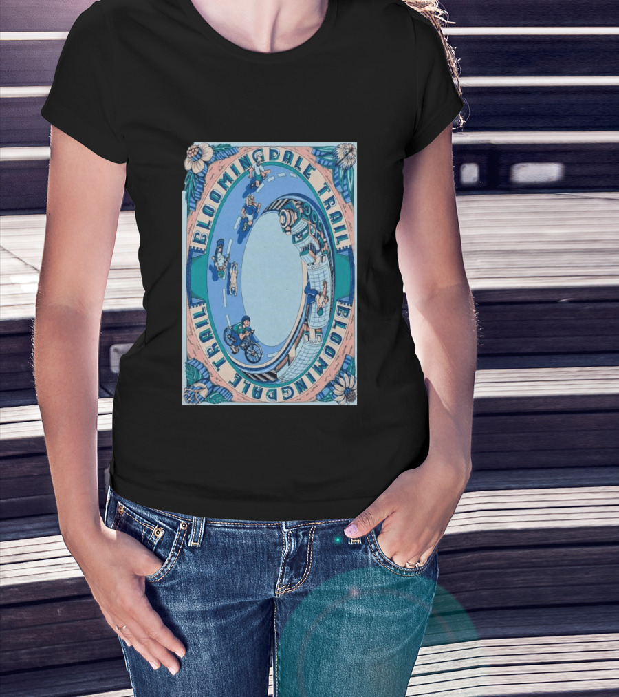 Bloomingdale Trail Scenic Pathway Bicycle Adventure Signed T-Shirt