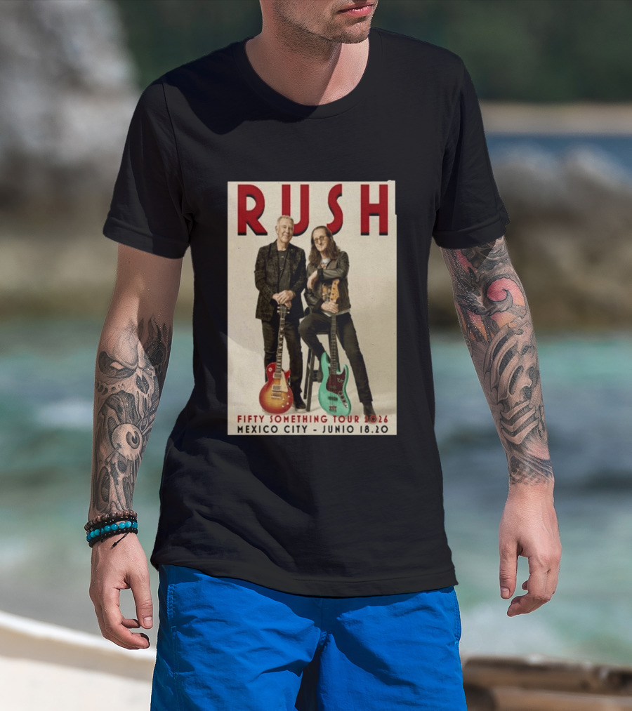 RUSH Mexico City Fifty Catfifty June 19 2026 Show T-Shirt