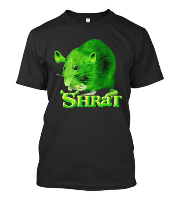 Shrat Chaos Potato Meme Shrek Rat Green Rodent Hybrid T-Shirt