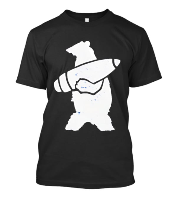Bear Holding Artillery Shell Military Corporal T-Shirt
