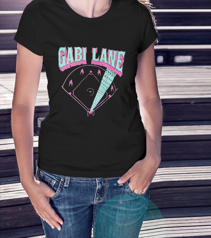 Gabi Lane Baseball Field Diamond Players T-Shirt