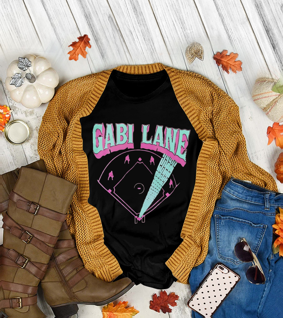 Gabi Lane Baseball Field Diamond Players T-Shirt