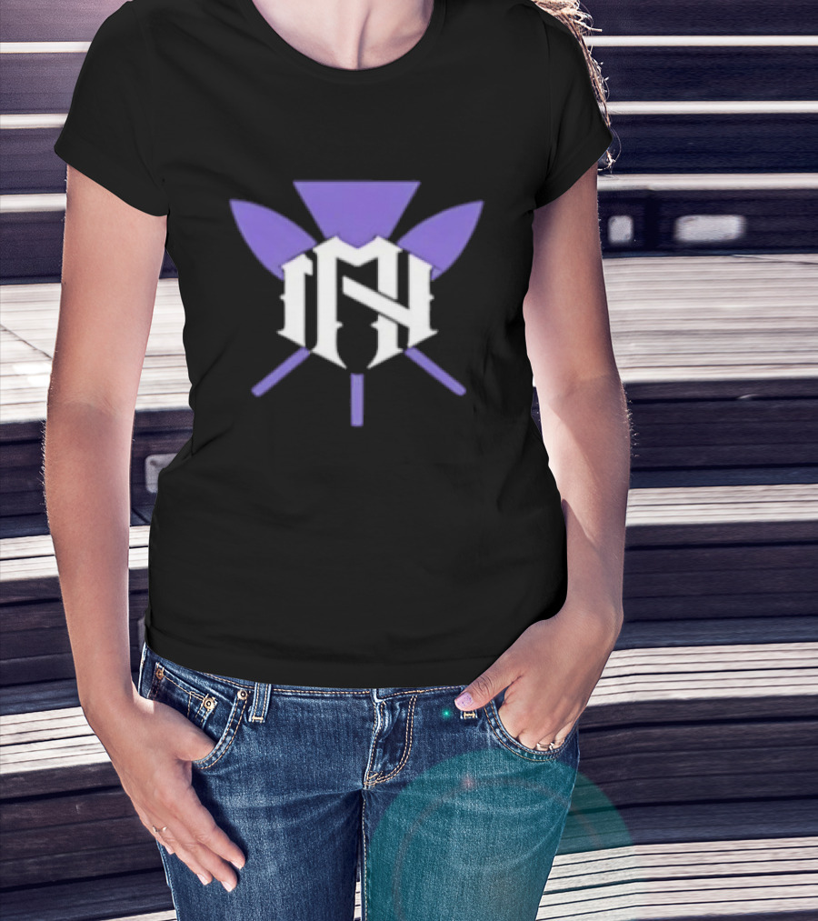 The Nightmarcher NH Purple And White Symbol With Spears T-Shirt