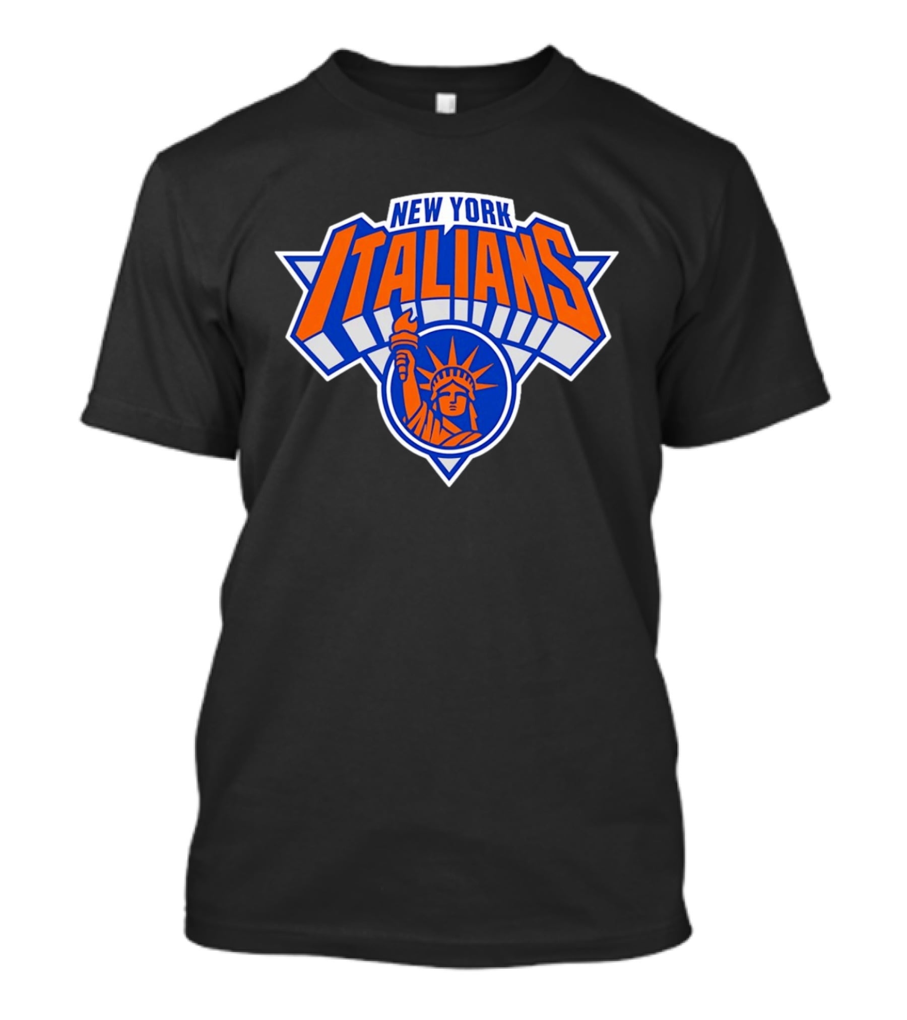 New York Italians Statue Of Liberty Knicks Basketball T-Shirt