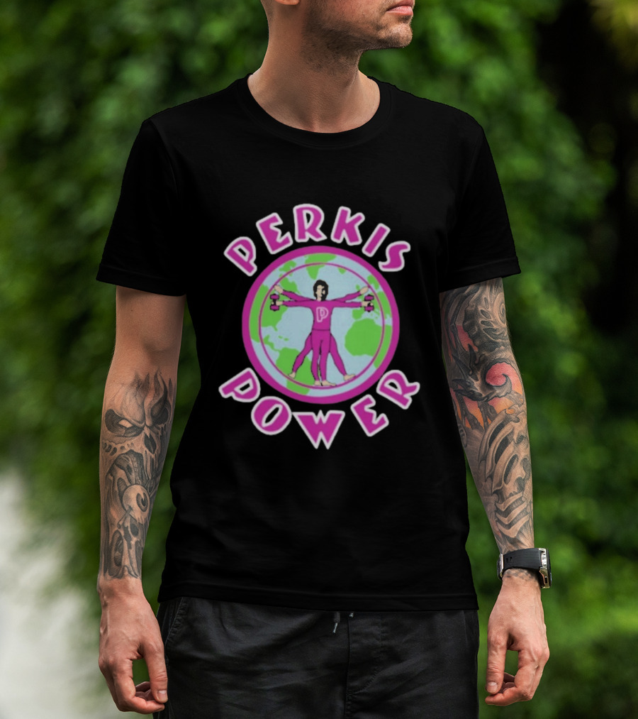 Perkis Power World Fitness Gym Tony Perkis Training T-Shirt