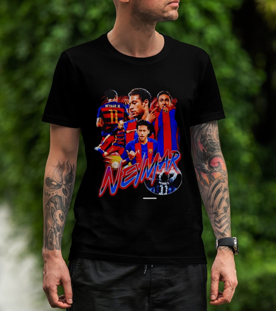 Neymar Jr Barcelona Iconic Football Legend T-Shirt