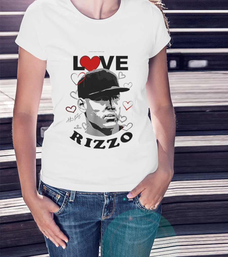 Love Heart Anthony Rizzo New York Yankees Baseball T-Shirt