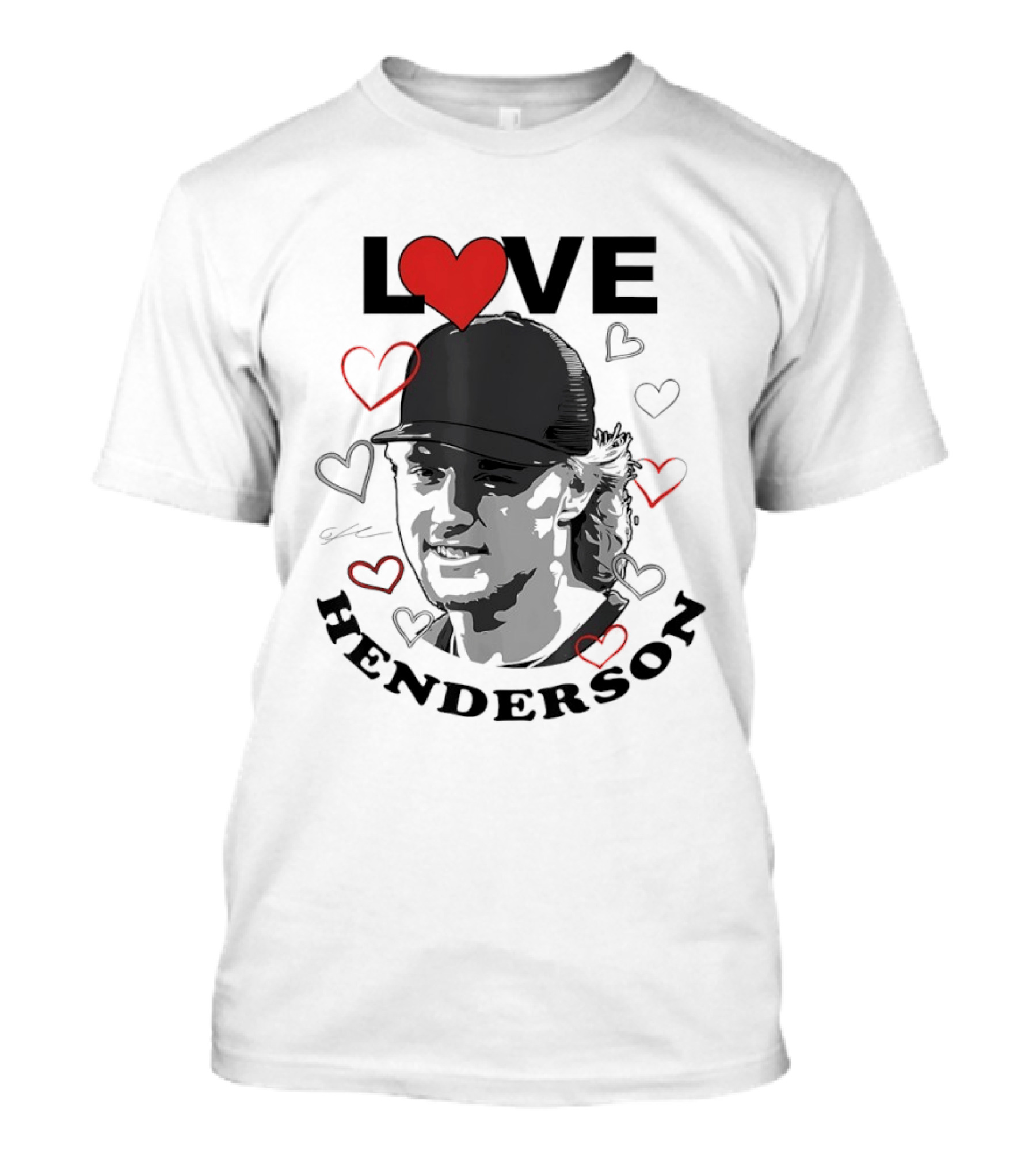 Love Gunnar Henderson Baltimore Orioles Baseball Heart T-Shirt