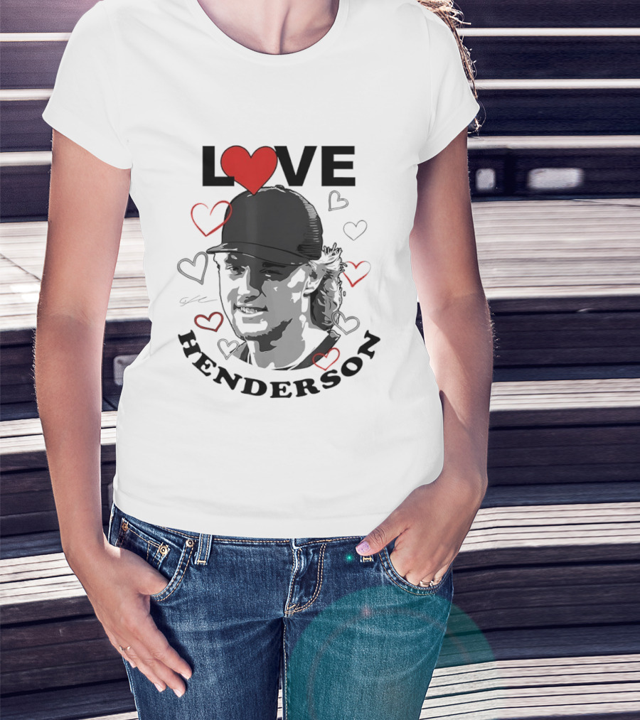 Love Gunnar Henderson Baltimore Orioles Baseball Heart T-Shirt
