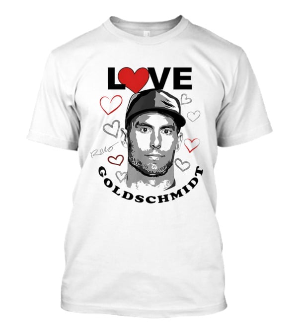 Love Paul Goldschmidt Heart Baseball T-Shirt