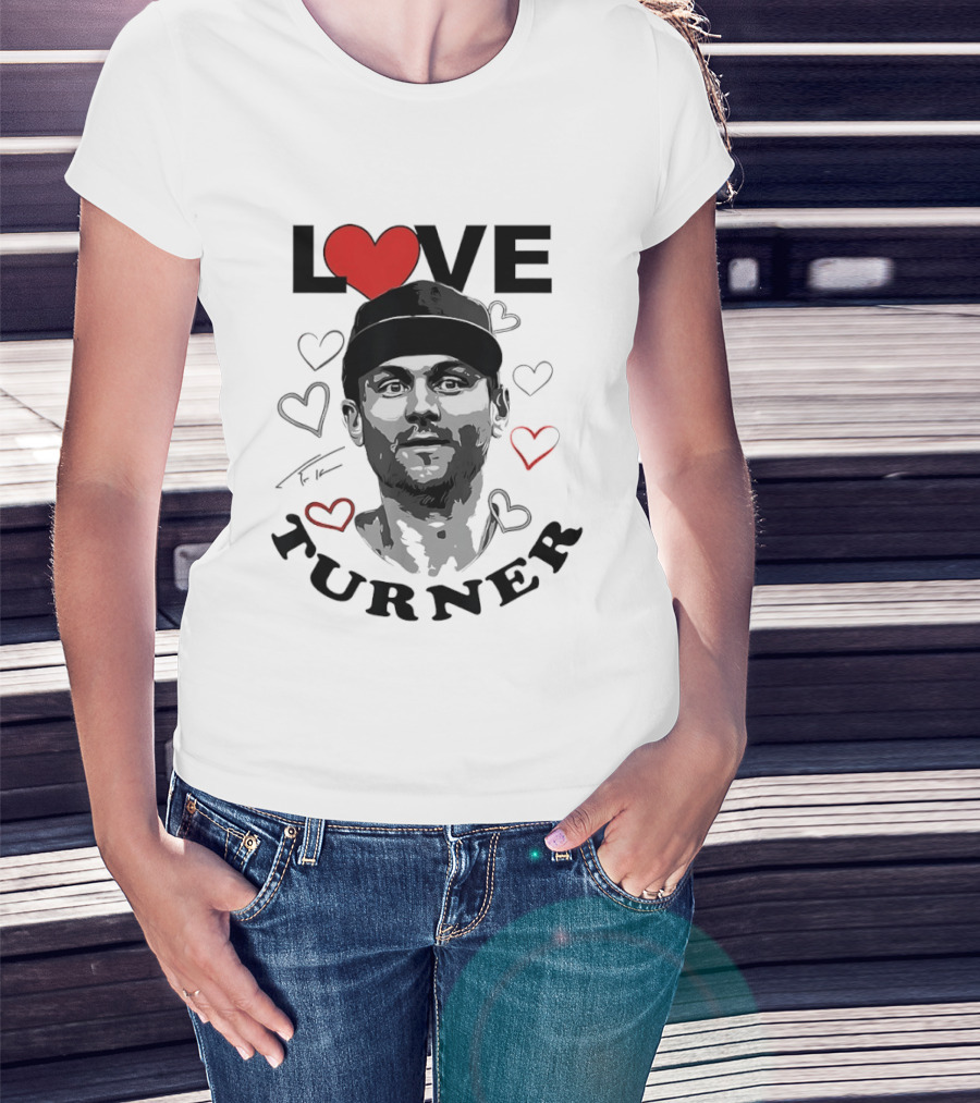LOVE Trea Turner Philadelphia Phillies Baseball Heart T-Shirt