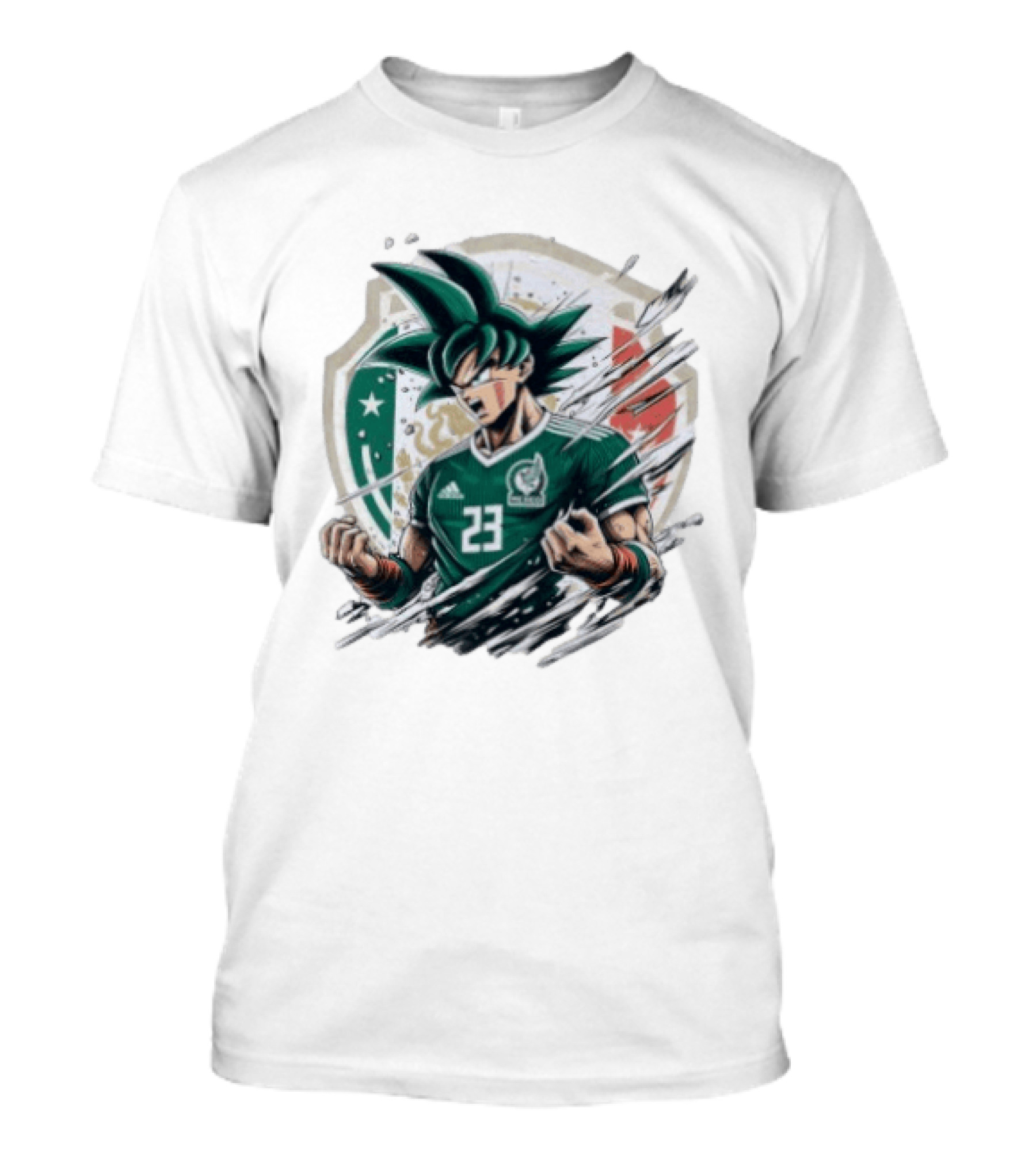 Mexico Football Vegeta Dragon Ball Anime Fusion T-Shirt