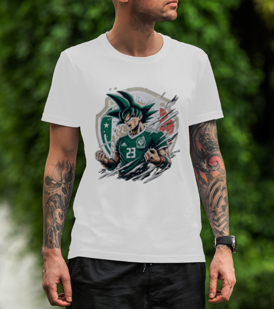 Mexico Football Vegeta Dragon Ball Anime Fusion T-Shirt