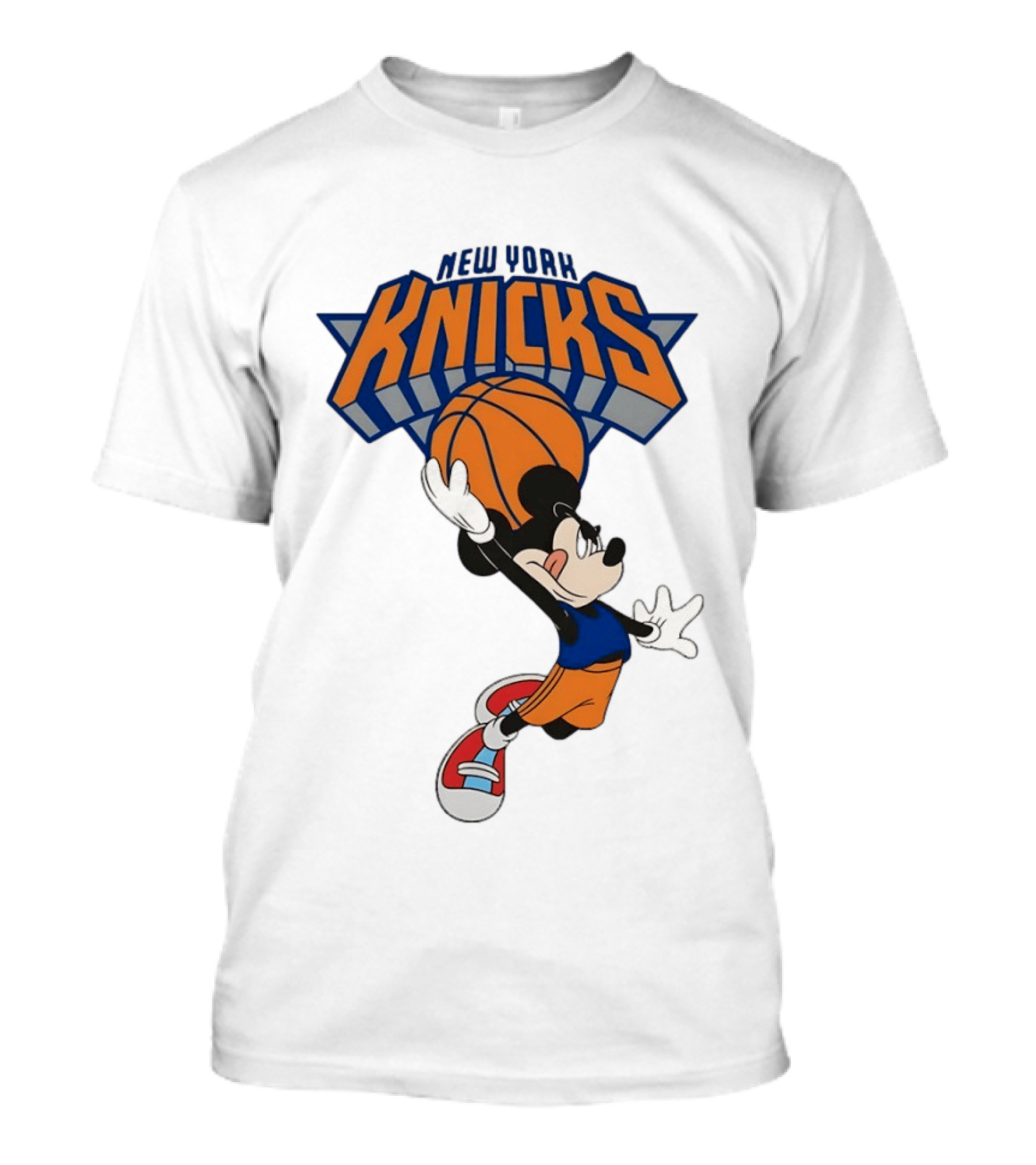 Mickey Mouse NBA New York Knicks Basketball Player Disney T-Shirt