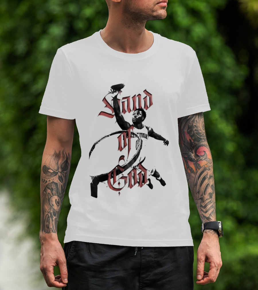 Hand Of God OG Anunoby New York Knicks Basketball NBA T-Shirt