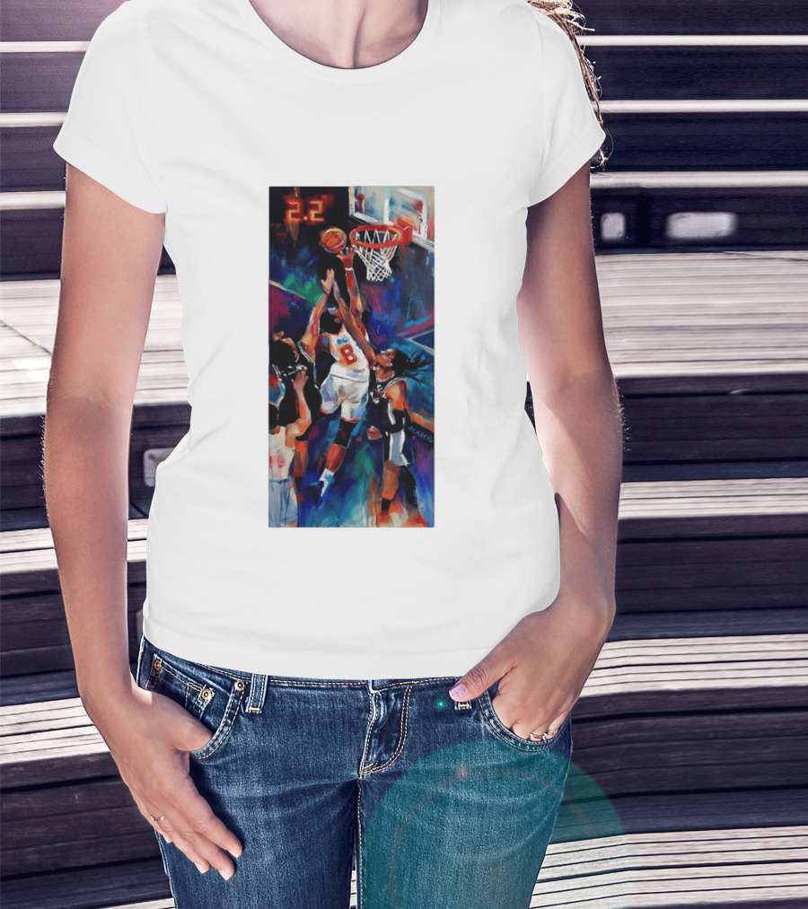 OG Anunoby Tip In 2.2 New York Knicks NBA Basketball Player Action T-Shirt