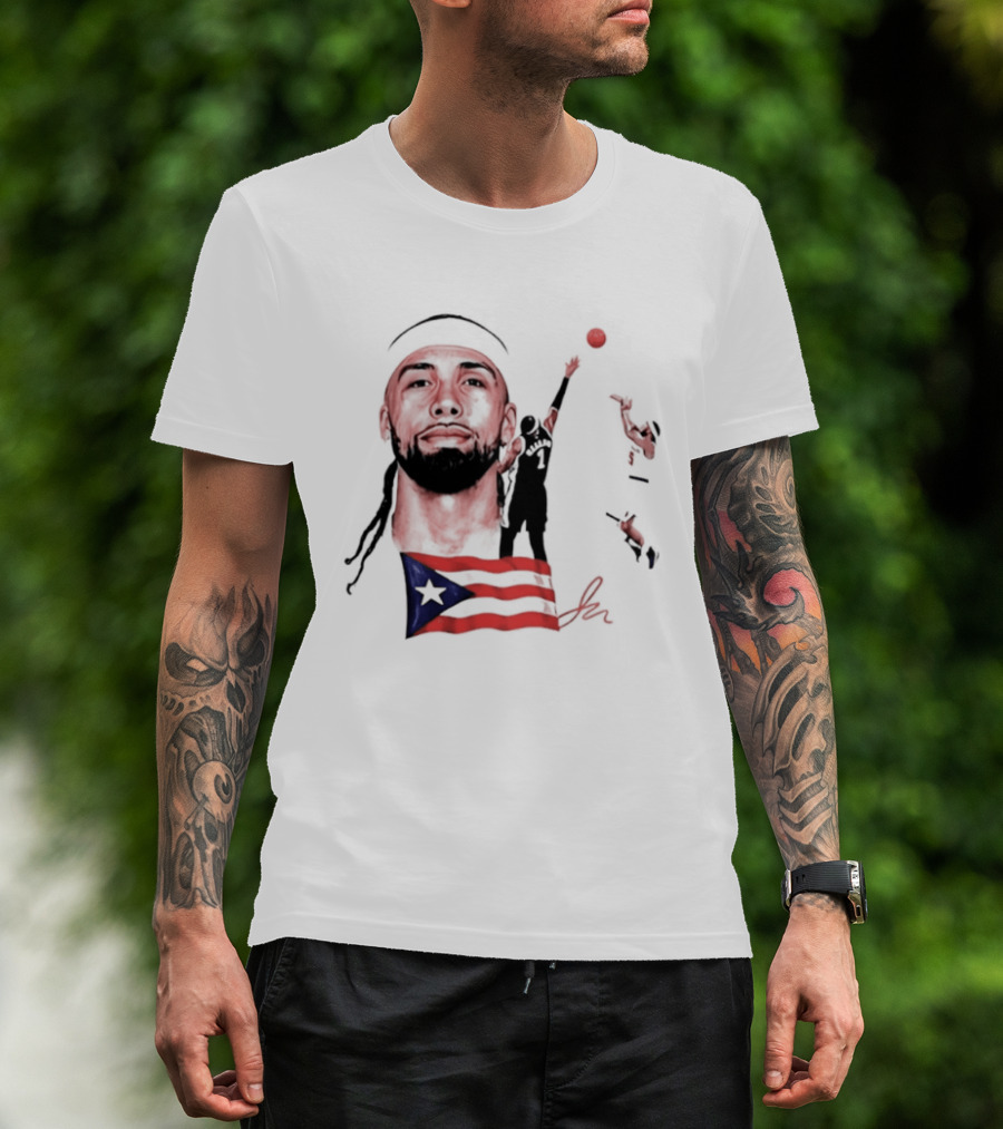Jose Alvarado Puerto Rican Flag New York Knicks Basketball T-Shirt