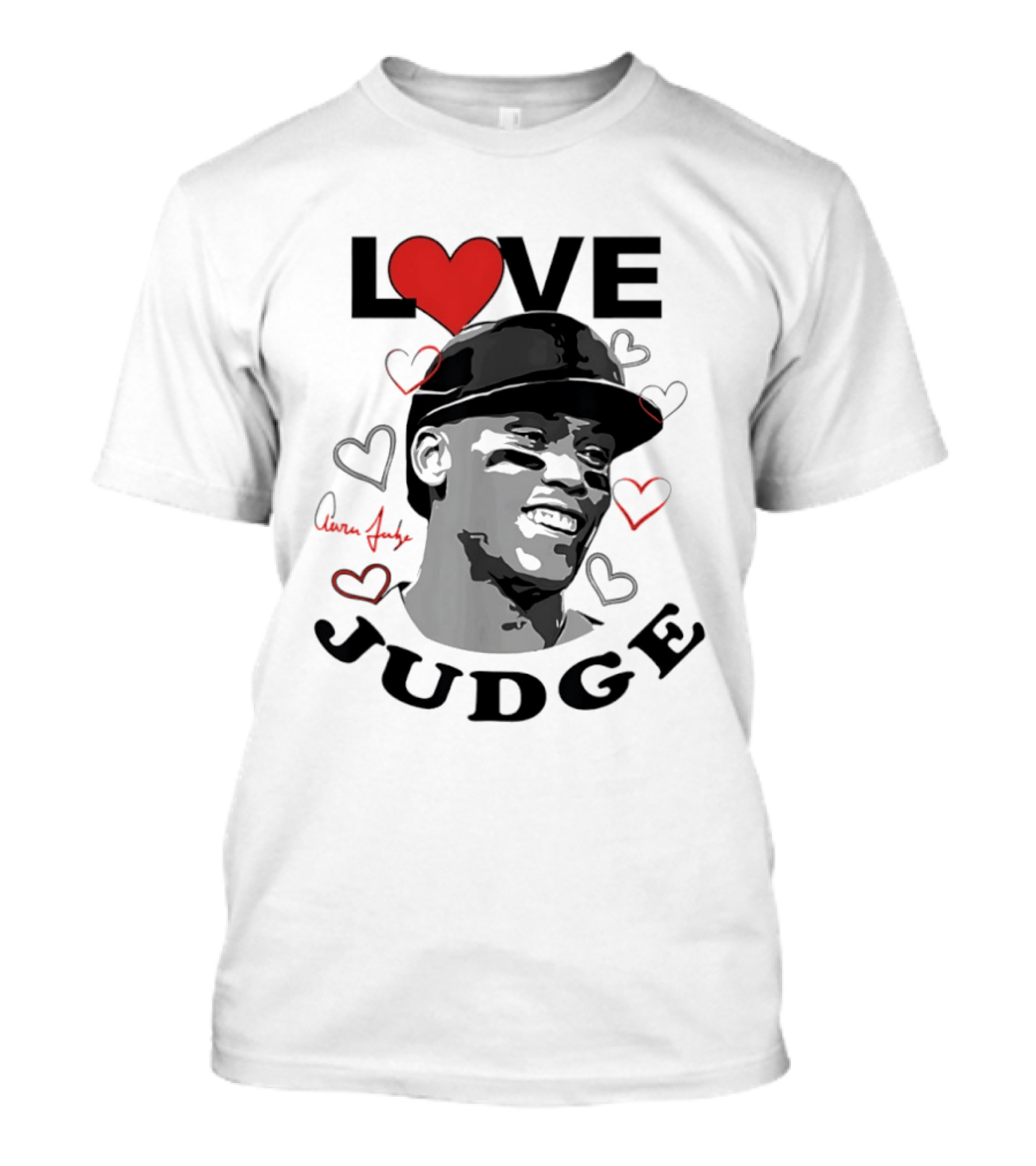 Love Aaron Judge New York Yankees Heart T-Shirt
