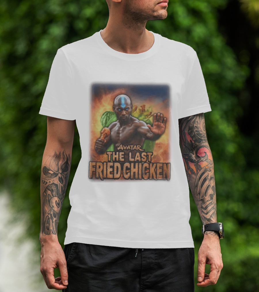 Avatar The Last Fried Chicken Parody Humor Martial Arts Mashup T-Shirt