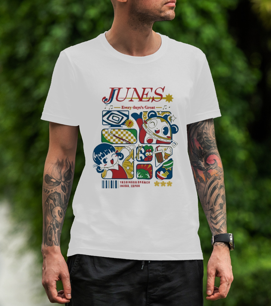Junes Every Day's Great Nanako Dojima Teddie Persona 4 Inaba Japan Yasoinaba T-Shirt