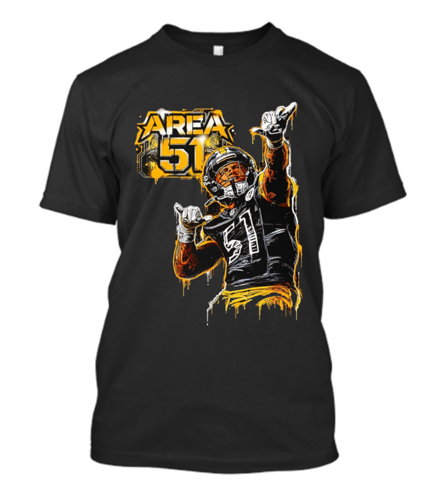 Area 51 Nick Herbig Pittsburgh Steelers Player Football 51 T-Shirt
