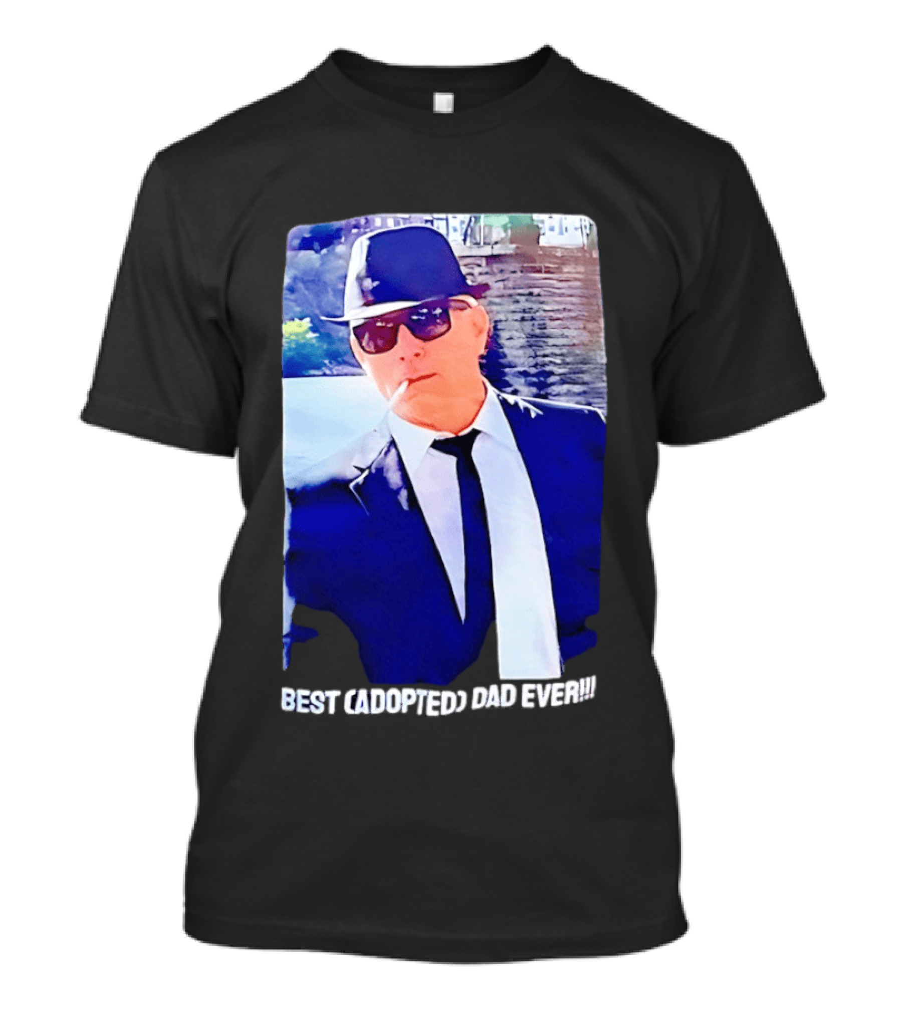 Blues Brothers Best Cadopted Dad Ever T-Shirt