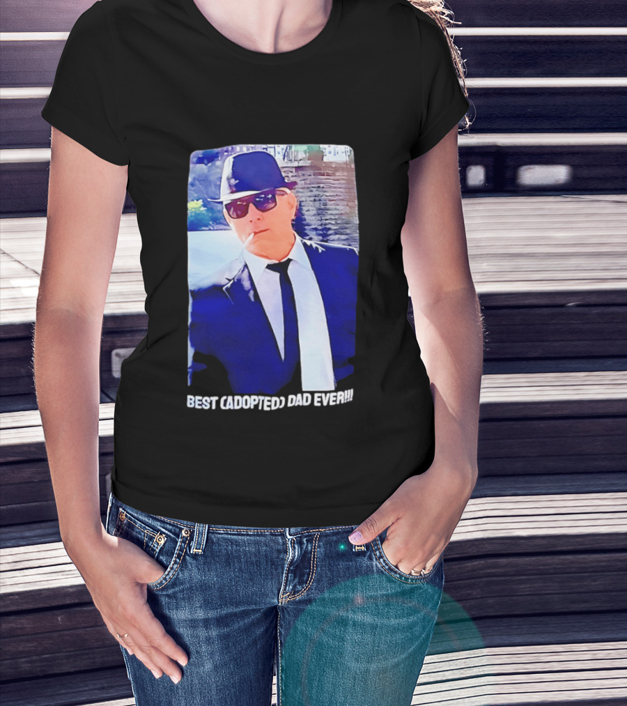 Blues Brothers Best Cadopted Dad Ever T-Shirt