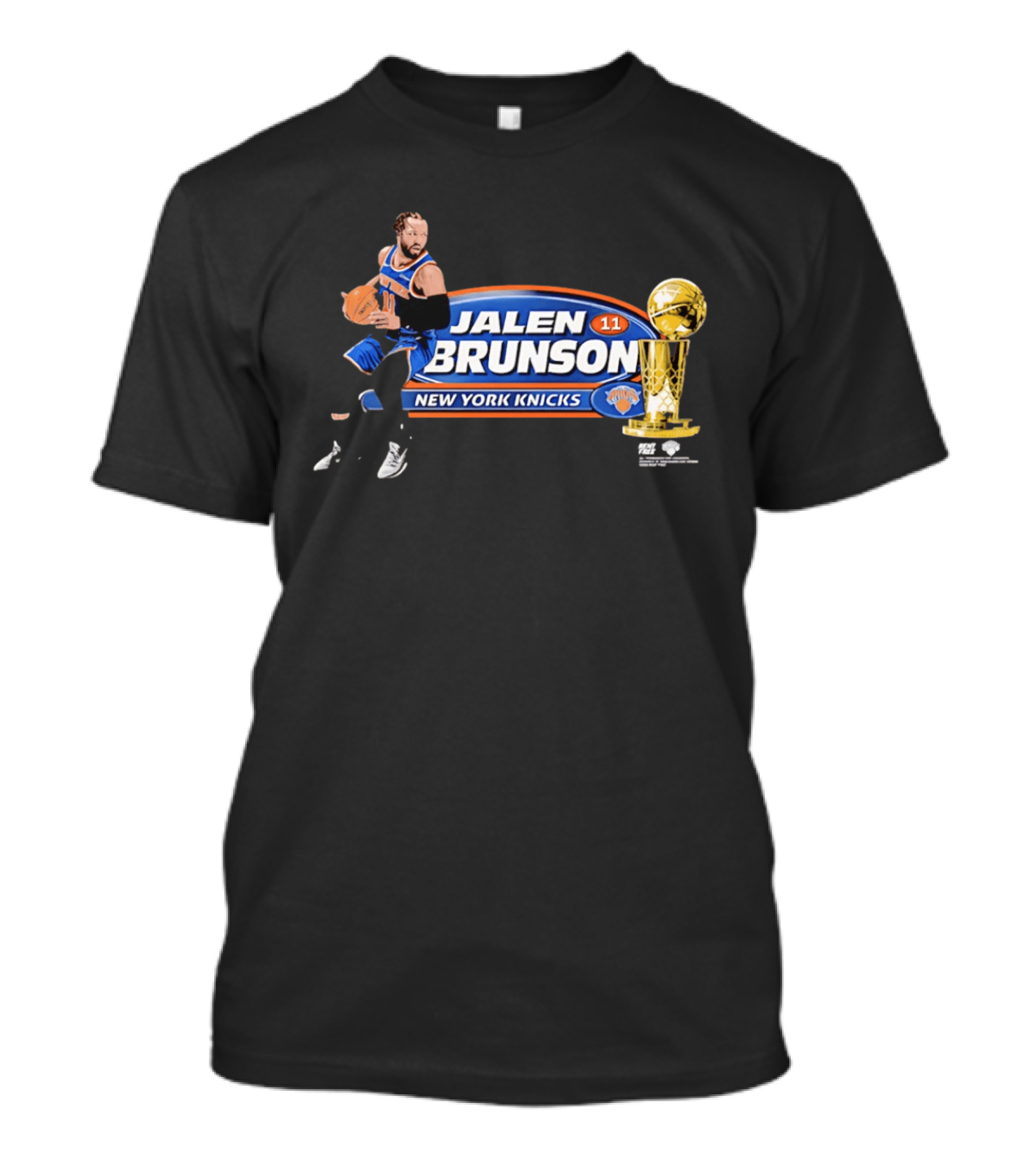 Jalen Brunson Burner 11 New York Knicks NBA Trophy T-Shirt