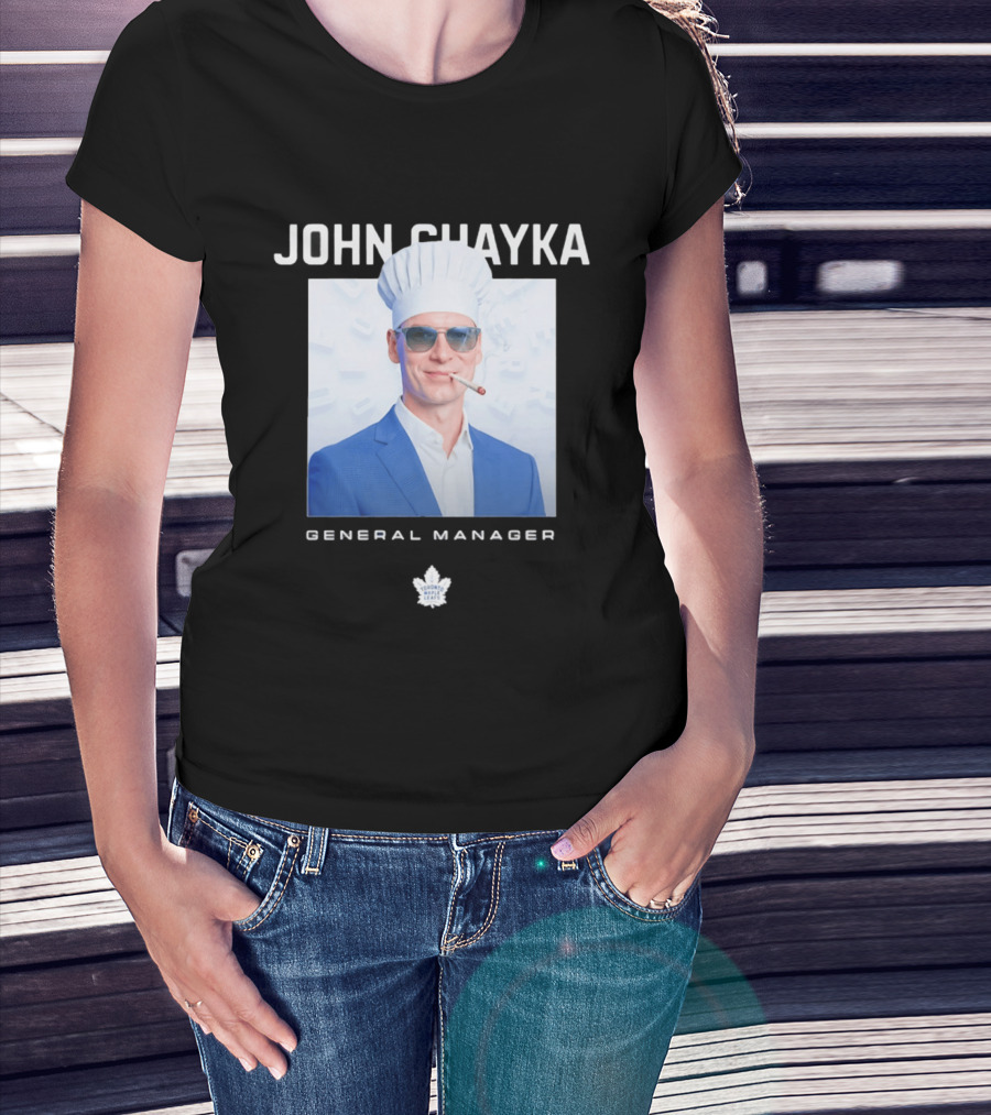 John Chayka Toronto Maple Leafs General Manager Chef Hat Smoking T-Shirt