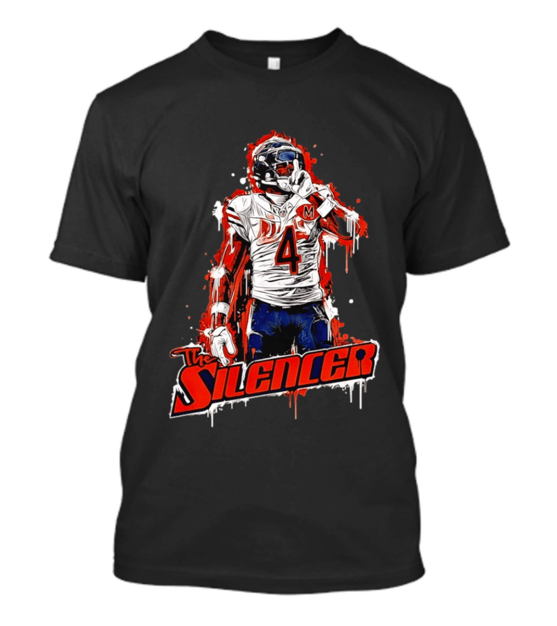 The Silencer Number 4 Chicago Football Player T-Shirt