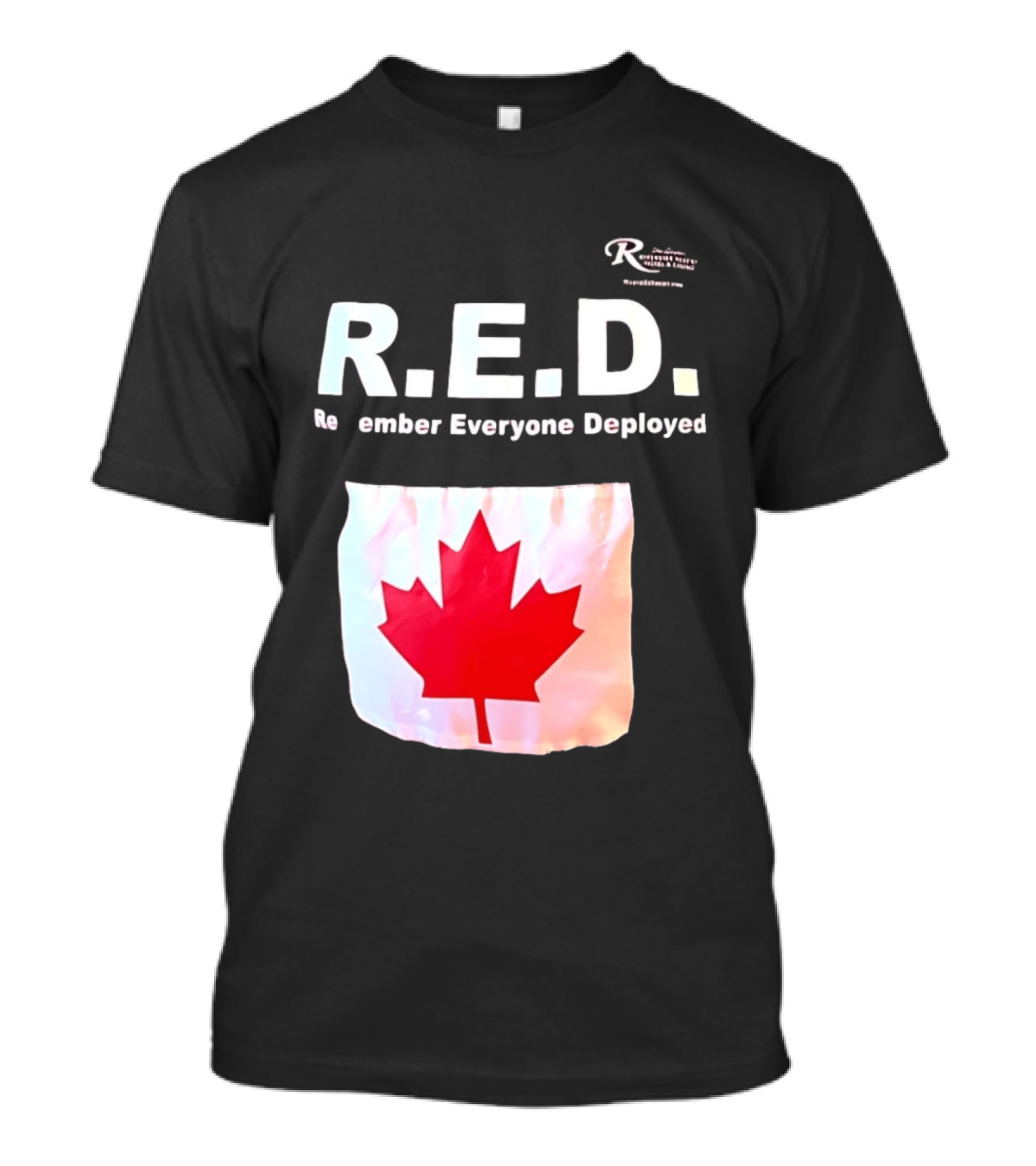 R.E.D. Remember Everyone Deployed Canadian Maple Leaf T-Shirt