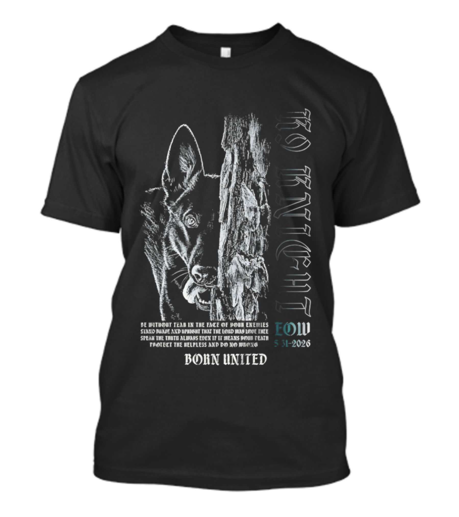 K9 Knight EOW 5 31 2026 Born United Memorial T-Shirt