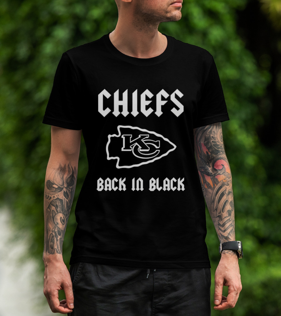 CHIEFS KC Back In Black Rugby T-Shirt