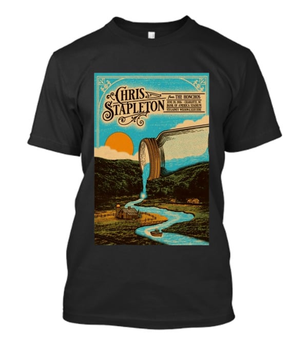 Chris Stapleton Feat. The Honchos June 20 2026 Charlotte NC Bank Of America Stadium Lainey Wilson T-Shirt