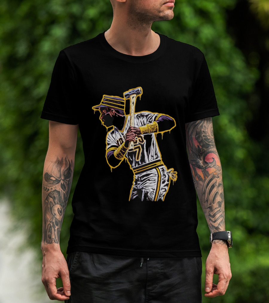 Roberto Clemente Pittsburgh Pirates Number 21 Baseball T-Shirt