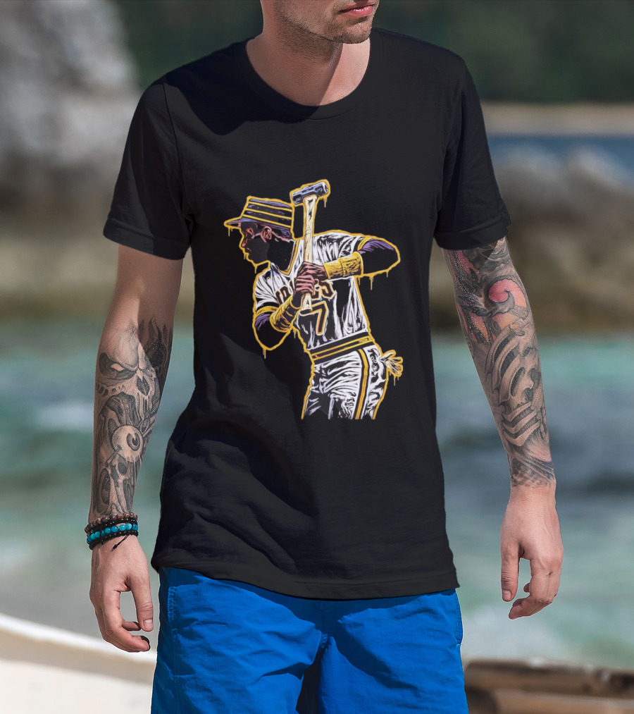 Roberto Clemente Pittsburgh Pirates Number 21 Baseball T-Shirt