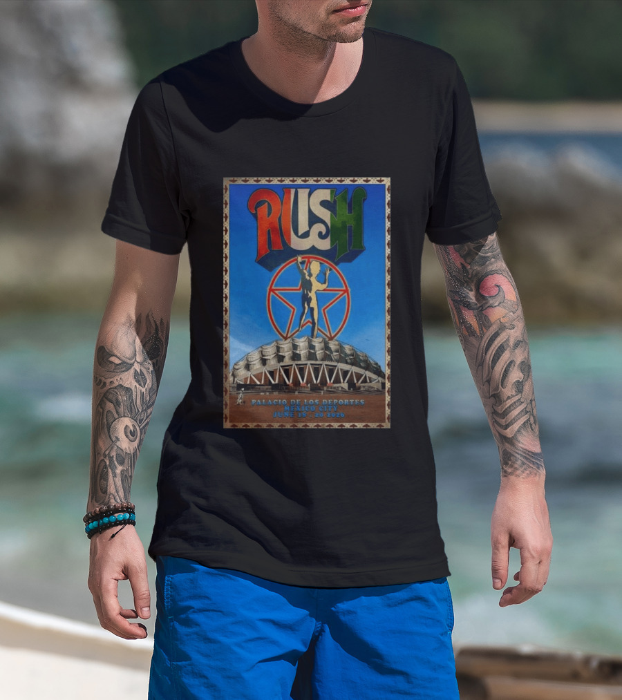 Rush Palacio De Los Deportes Mexico City June 19 20 2026 T-Shirt