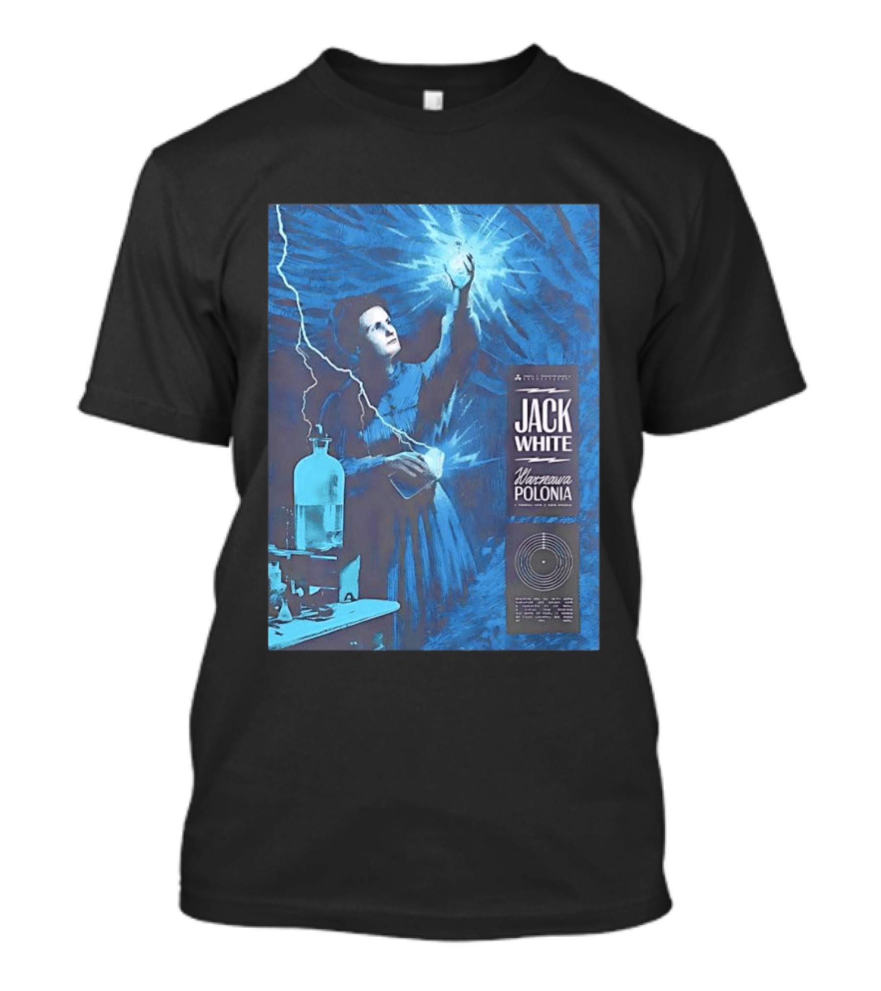 Jack White Marie Curie Warsaw Polonia 2026 Klub Stodola Event T-Shirt