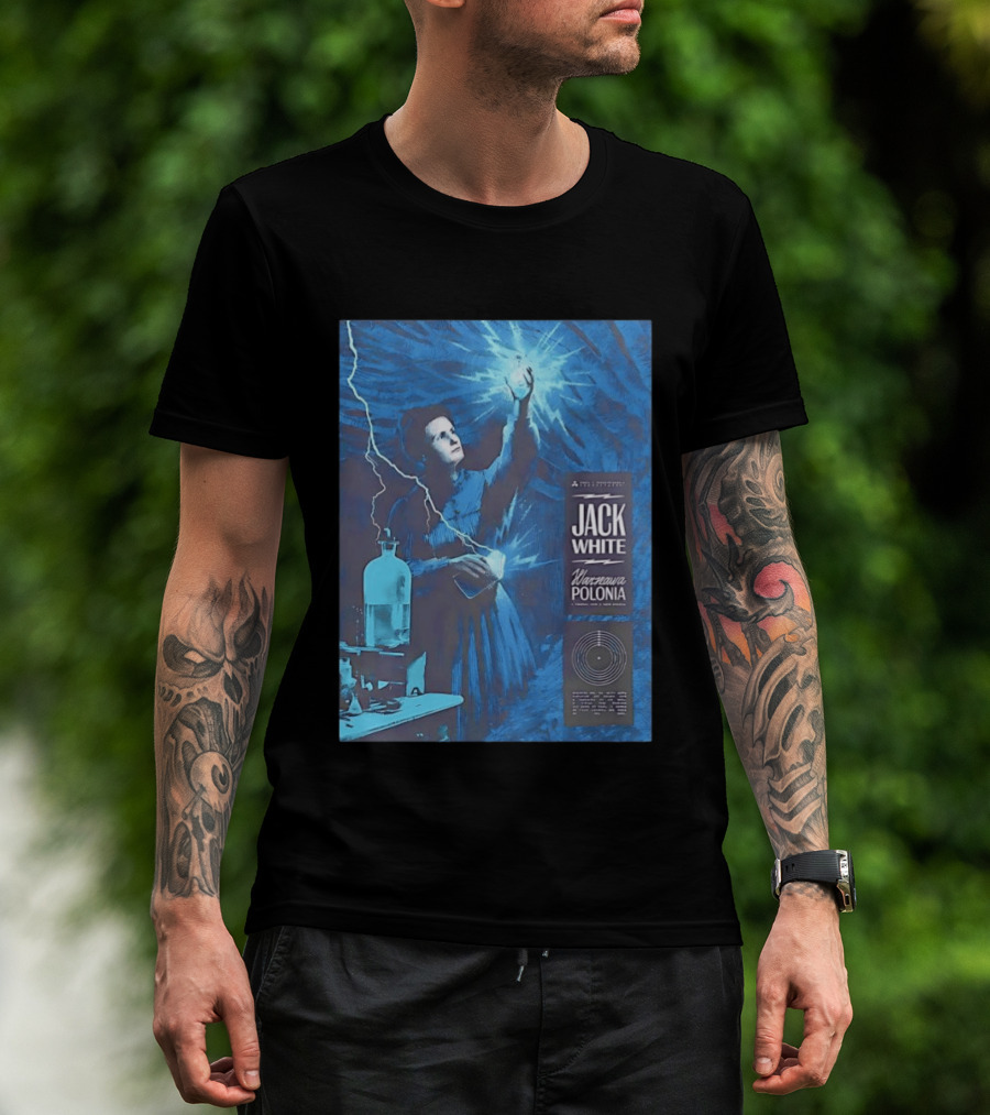 Jack White Marie Curie Warsaw Polonia 2026 Klub Stodola Event T-Shirt