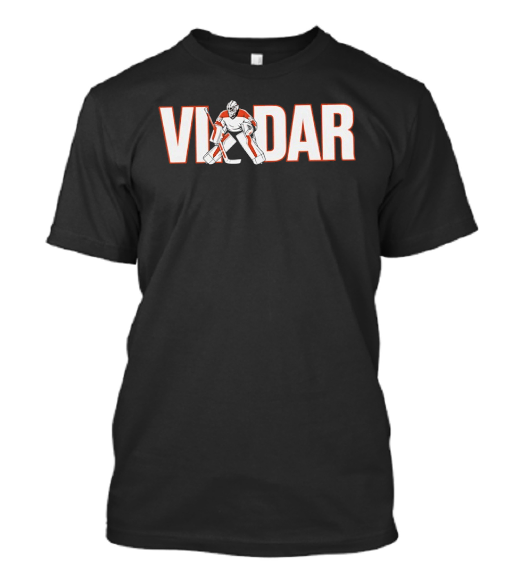 Dan Vladar Philadelphia Flyers Hockey Goalie Name Vladar With Player Stance T-Shirt