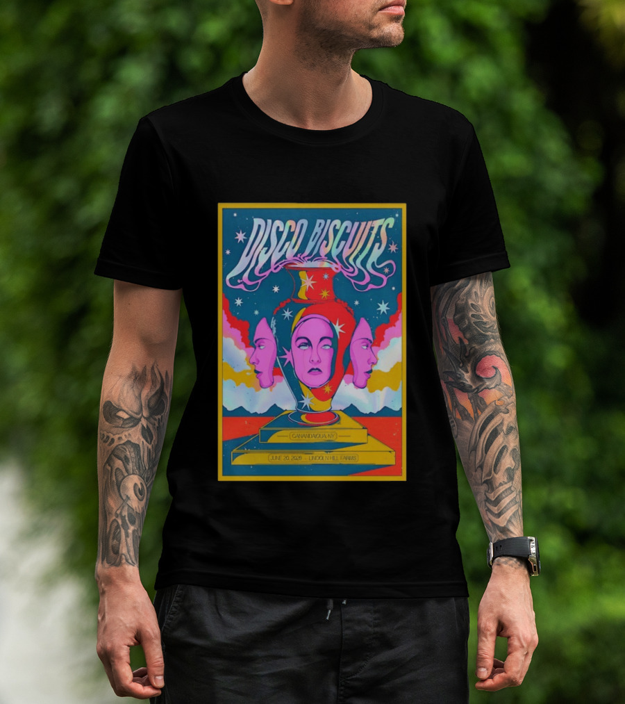 Disco Biscuits Canandaigua NY June 20 2026 Lincoln Hill Farms T-Shirt