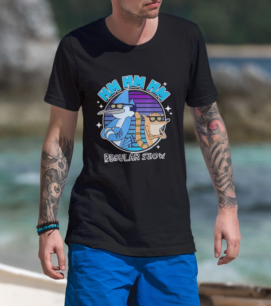 HM HM HM Mordecai And Rigby Regular Show Cartoon T-Shirt