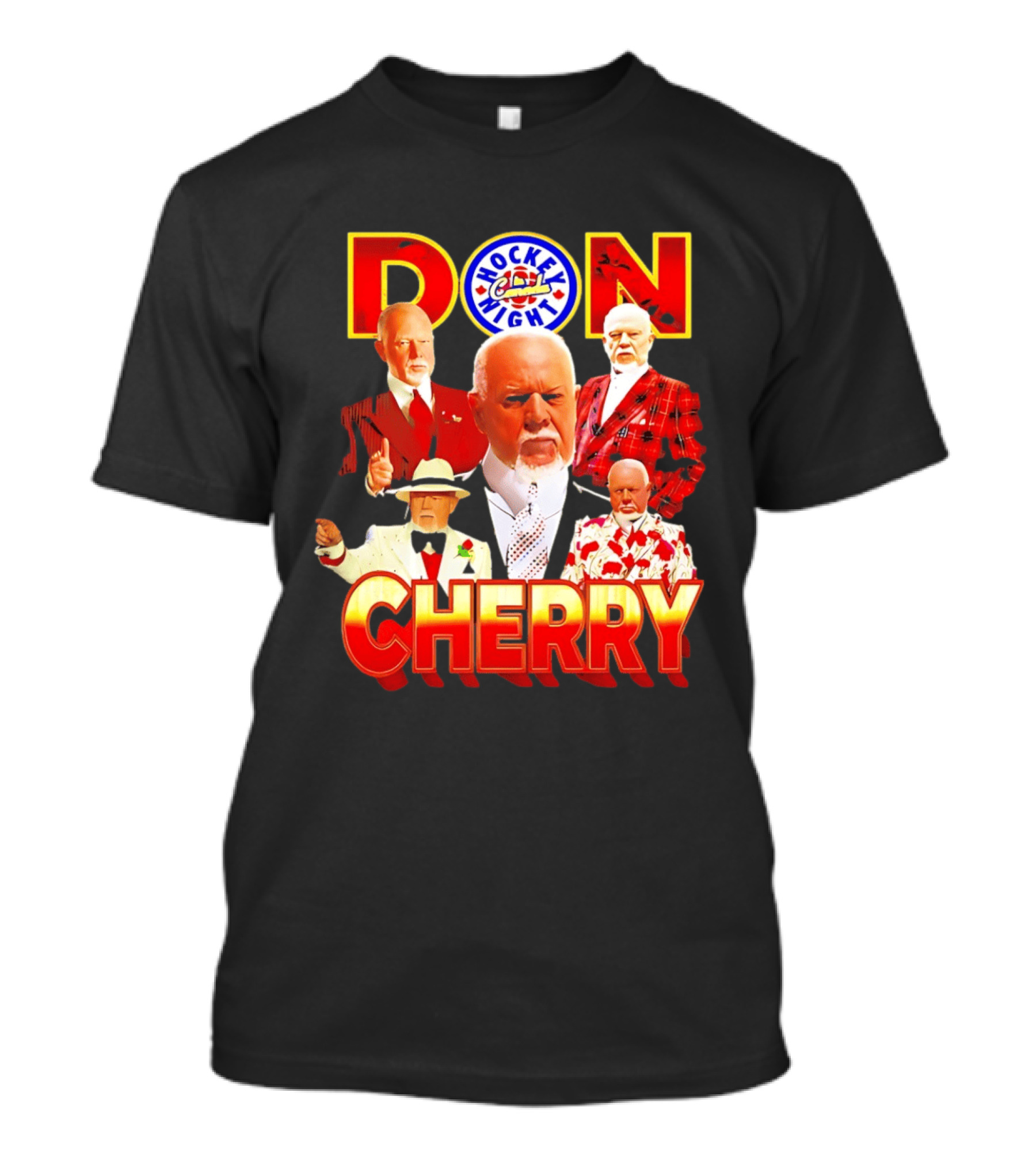 Don Cherry Iconic Suits Hockey Night In Canada Style Collection T-Shirt