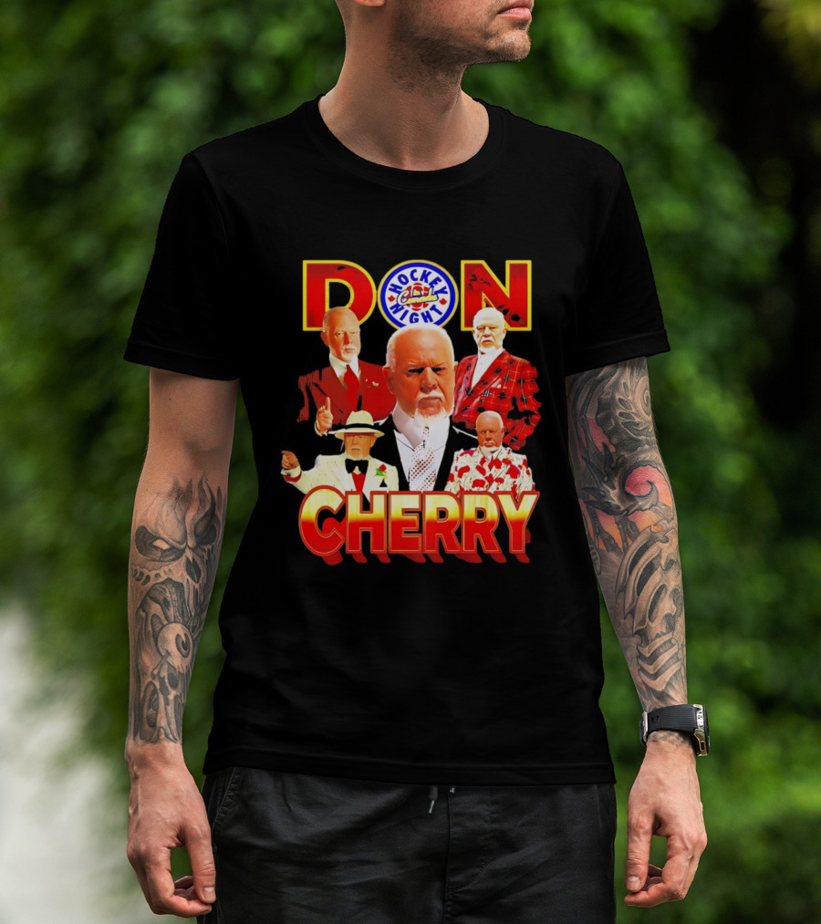 Don Cherry Iconic Suits Hockey Night In Canada Style Collection T-Shirt