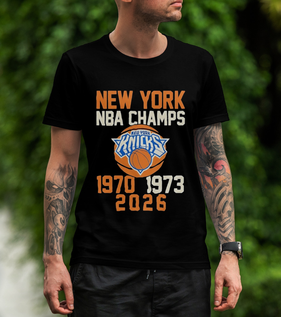 New York Knicks NBA Champs 1970 1973 2026 T-Shirt